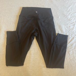 Lululemon black leggings, size 6.